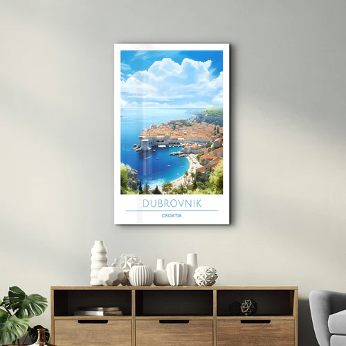 Dubrovnik Croatia-Travel Posters | Glass Wall Art - Image 2