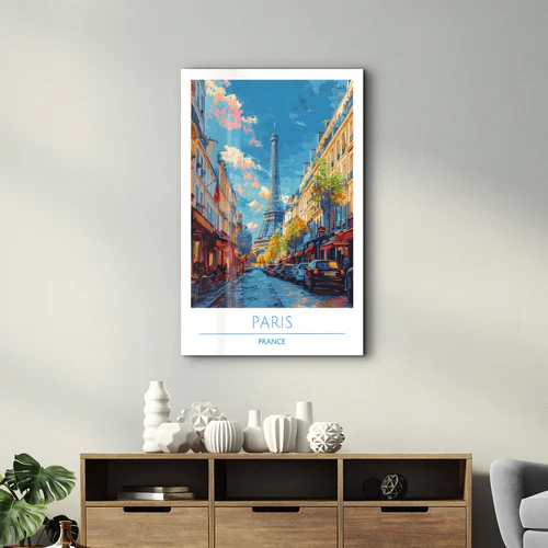 Paris France-Travel Posters | Glass Wall Art - Image 2