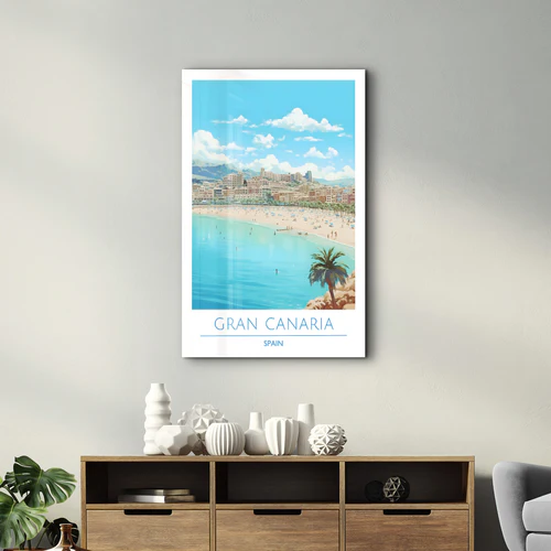 Gran Canaria Spain-Travel Posters | Glass Wall Art - Image 2