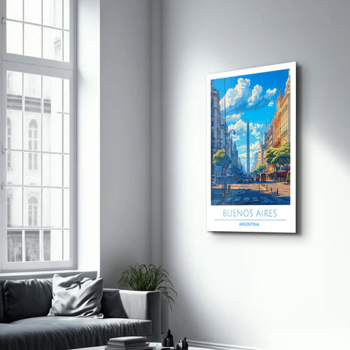 Buenos Aires Argentina-Travel Posters | Glass Wall Art - Image 2