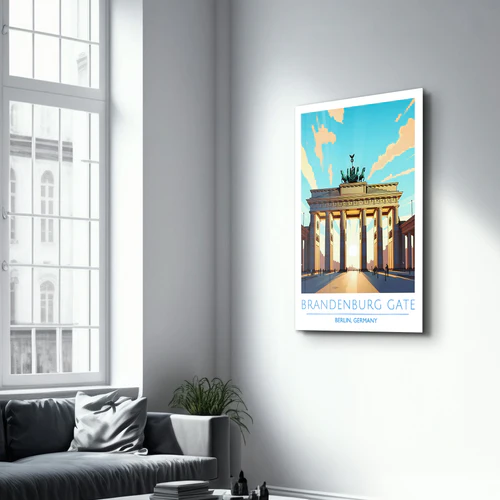 Brandenburg Gate-Berlin Germany-Travel Posters | Glass Wall Art - Image 2