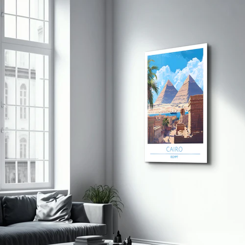 Cario Egypt-Travel Posters | Glass Wall Art - Image 2