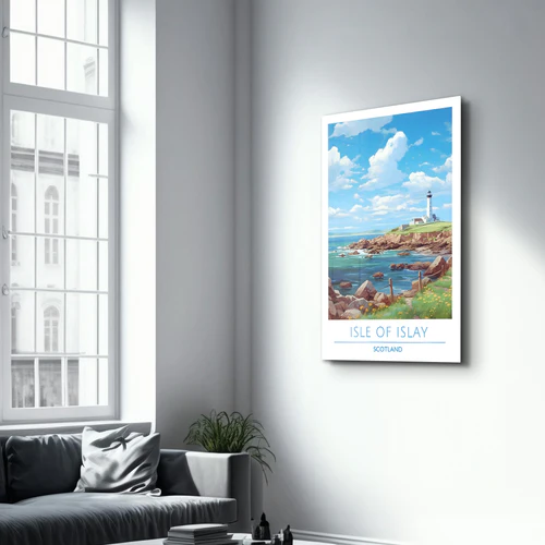 Isle Of Islay Scotland-Travel Posters | Glass Wall Art - Image 2