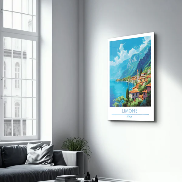 Limone Italy-Travel Posters | Glass Wall Art - Image 2