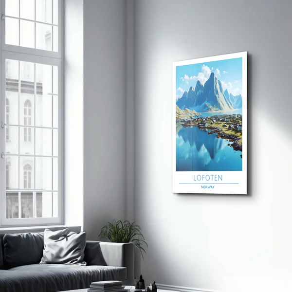 Lofoten Norway-Travel Posters | Glass Wall Art - Image 2