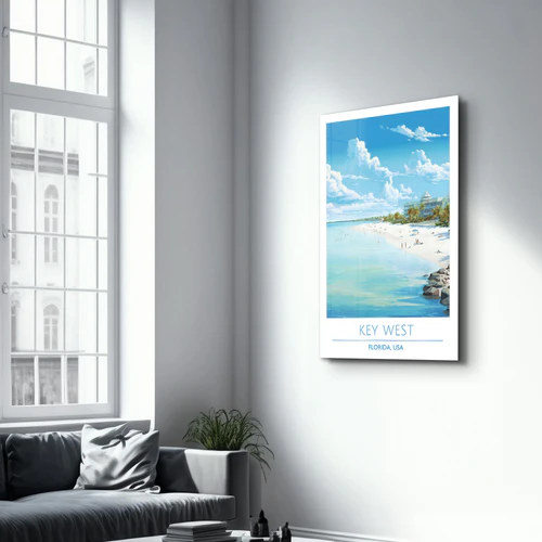 Key West-Florida USA-Travel Posters | Glass Wall Art - Image 2