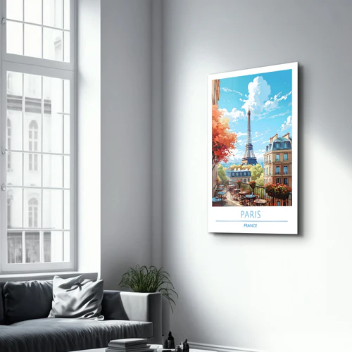 Paris France-Travel Posters | Glass Wall Art - Image 2