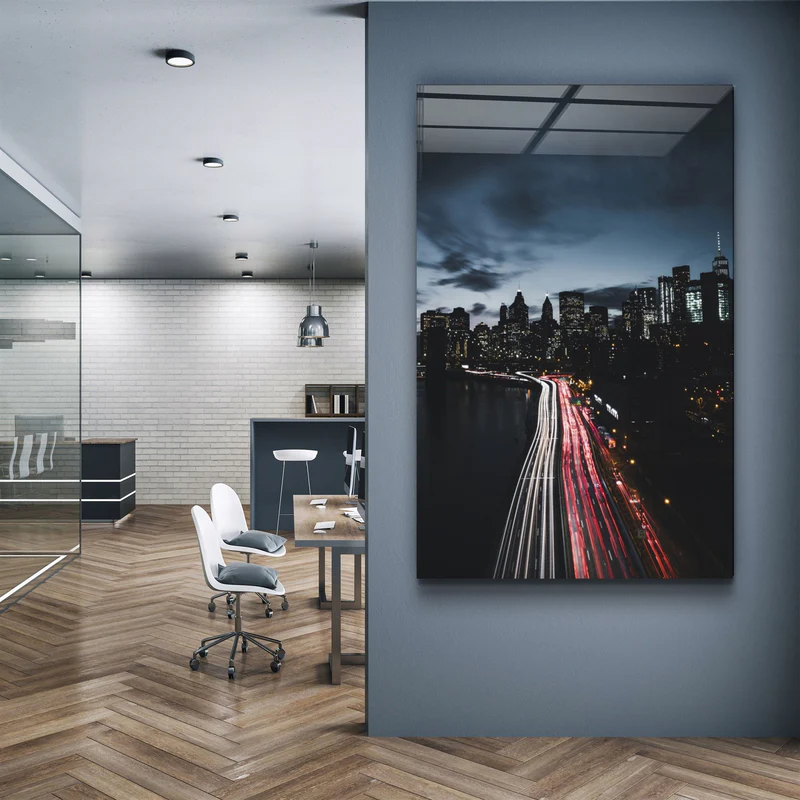 ・"City Landscape"・Glass Wall Art - Image 2