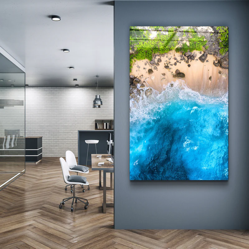 ・"Heaven Beach 2"・Glass Wall Art - Image 2