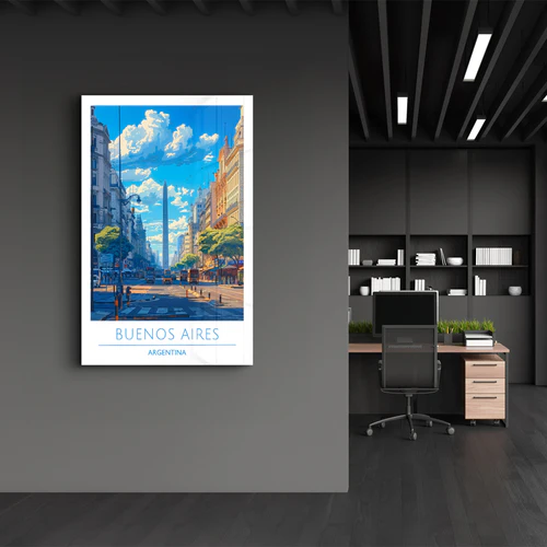 Buenos Aires Argentina-Travel Posters | Glass Wall Art - Image 3