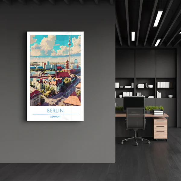 Berlin Germany-Travel Posters | Glass Wall Art - Image 3