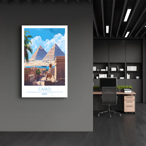 Cario Egypt-Travel Posters | Glass Wall Art - Image 3