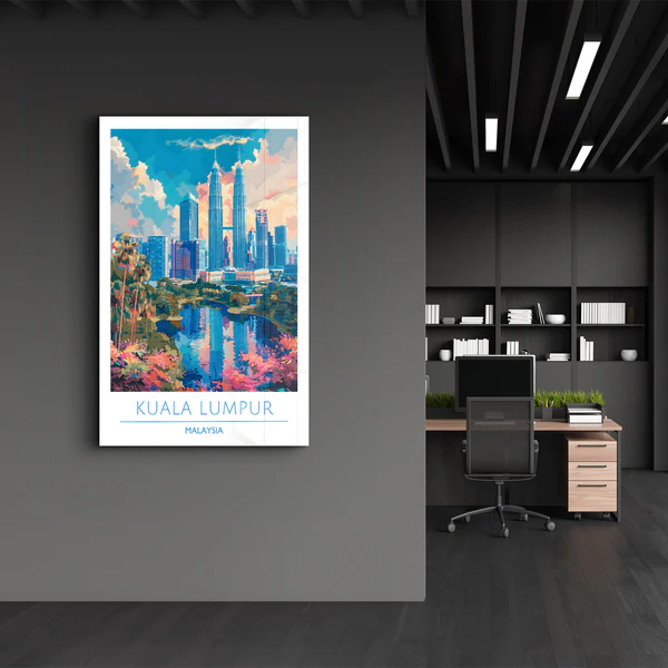 Kuala Lumpur Malaysia-Travel Posters | Glass Wall Art - Image 3