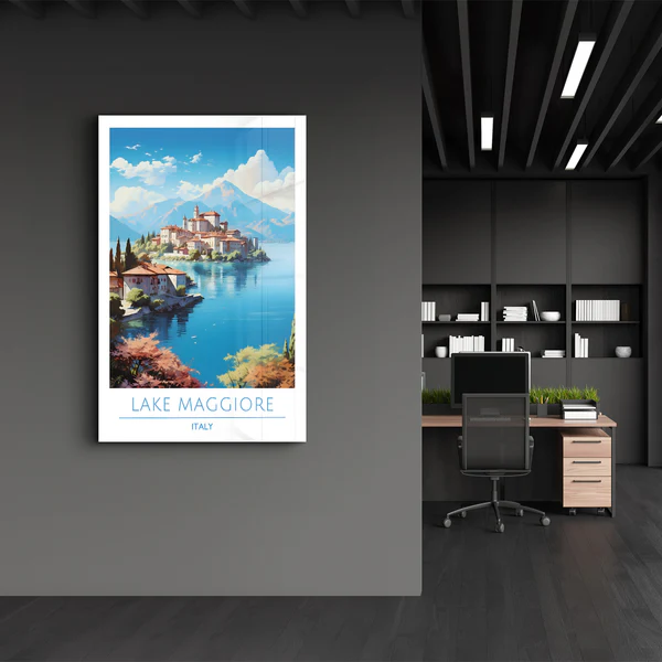 Lake Maggiore Italy-Travel Posters | Glass Wall Art - Image 3