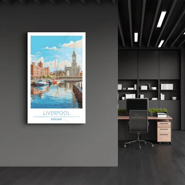 Liverpool England-Travel Posters | Glass Wall Art - Image 3