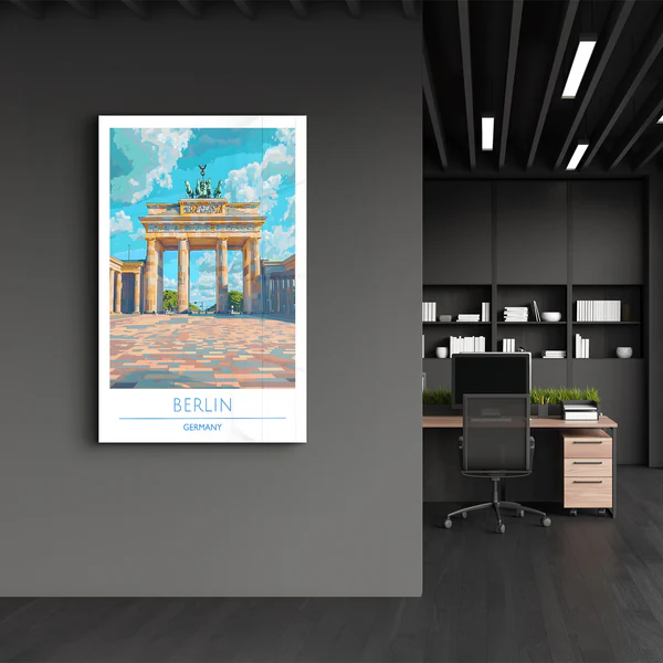 Berlin Germany-Travel Posters | Glass Wall Art - Image 3