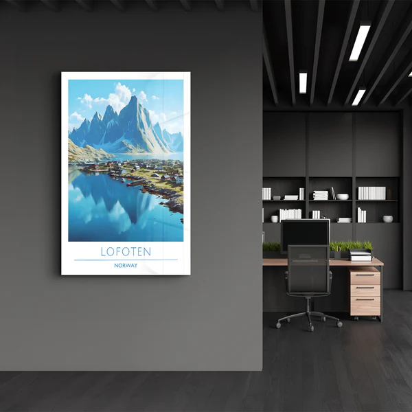Lofoten Norway-Travel Posters | Glass Wall Art - Image 3