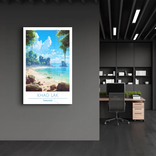 Khao Lak Thailand-Travel Posters | Glass Wall Art - Image 3