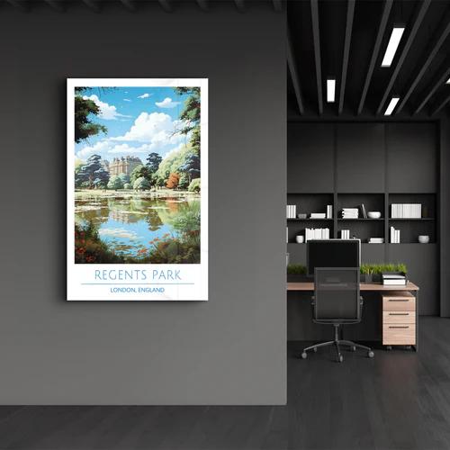 Regents Park-London England-Travel Posters | Glass Wall Art - Image 3