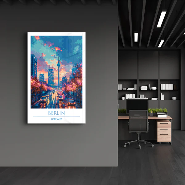 Berlin Germany-Travel Posters | Glass Wall Art - Image 3