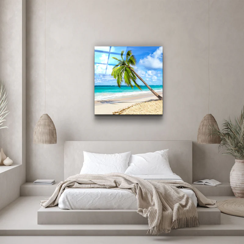 ・"Palm Tree"・Glass Wall Art - Image 3