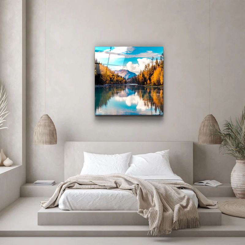 ・"Lake"・Glass Wall Art - Image 3