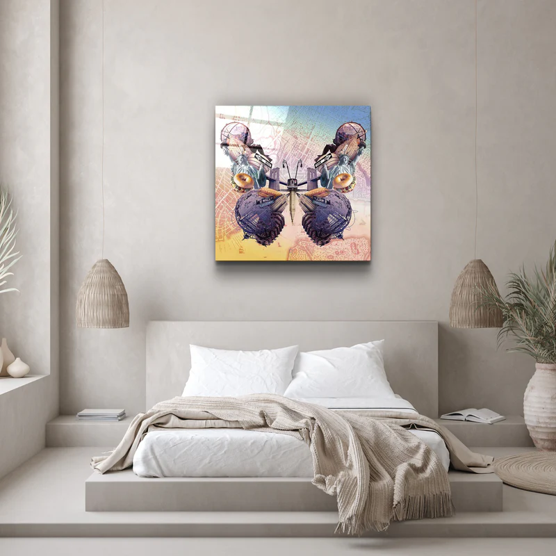 ・"Butterfly NYC"・Designers Collection Glass Wall Art - Image 2