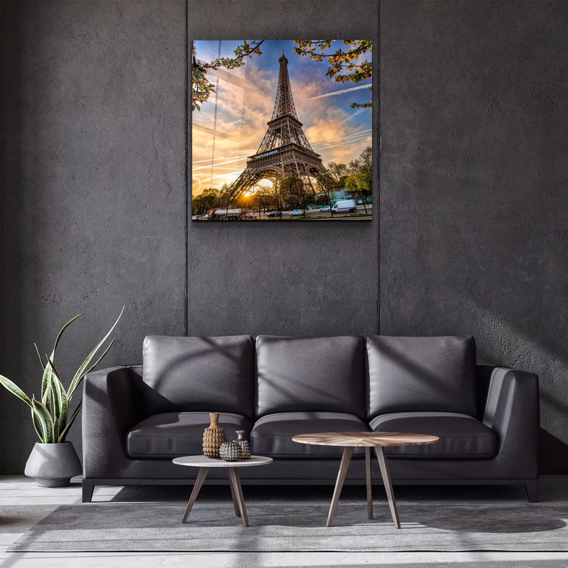 ・"Eiffel Tower"・Glass Wall Art - Image 2