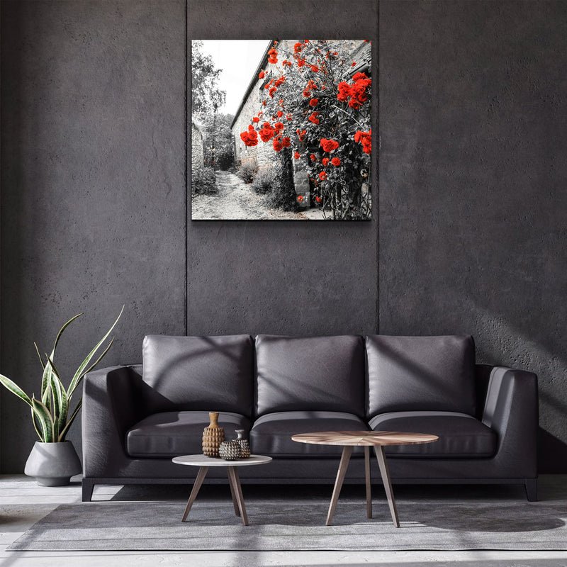 ・"Red Roses"・Glass Wall Art - Image 2