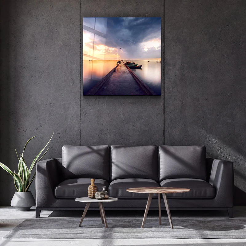 ・"Quay"・Glass Wall Art - Image 2