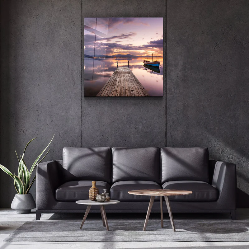 ・"Quay"・Glass Wall Art - Image 2