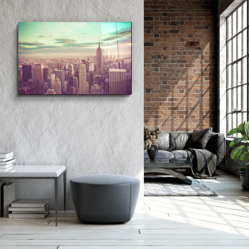 ・"New York City"・Glass Wall Art - Image 3