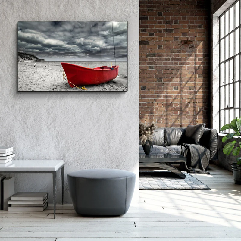 ・"Sailing Boat"・Glass Wall Art - Image 2