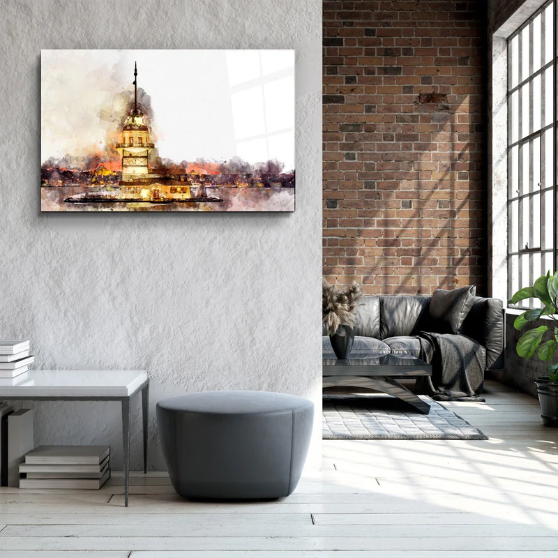 ・"Maiden's Tower"・Glass Wall Art - Image 3