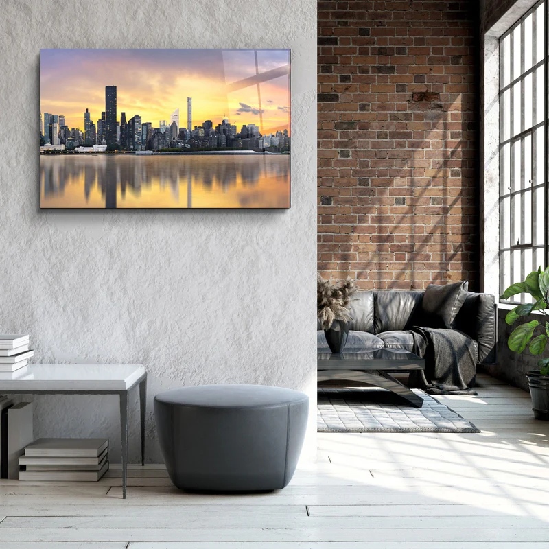 ・"Downtown"・Glass Wall Art - Image 3