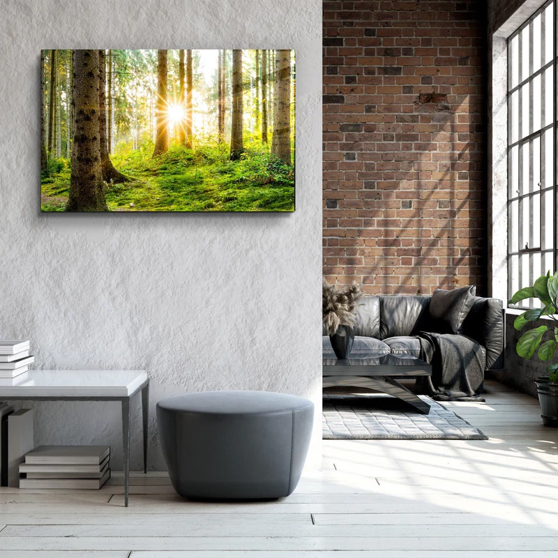 ・"The Forest"・Glass Wall Art - Image 3