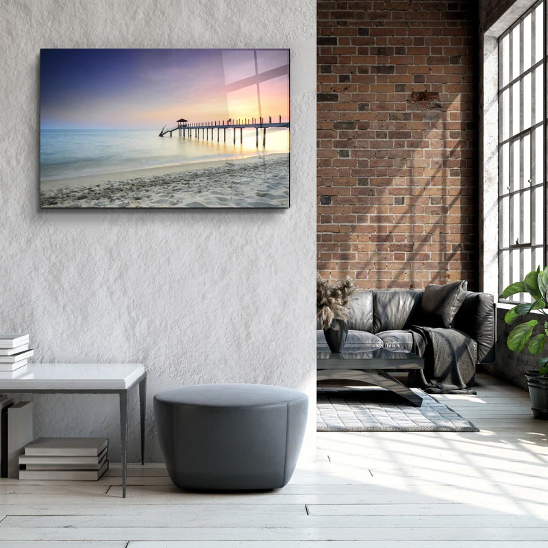 ・"Pier 8"・Glass Wall Art - Image 3