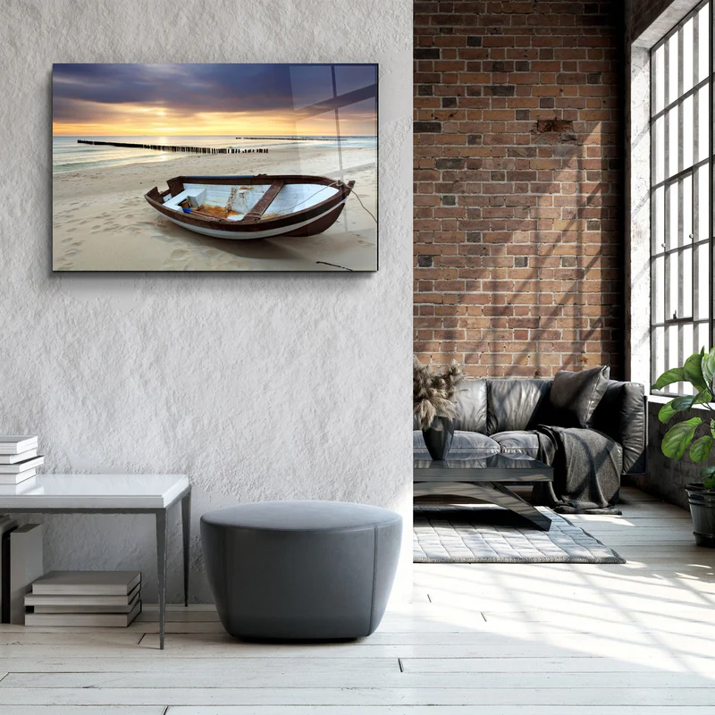 ・"SeaSide"・Glass Wall Art - Image 3