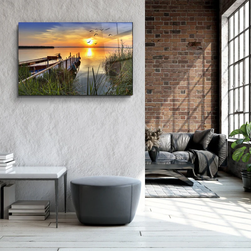 ・"Sunset"・Glass Wall Art - Image 3