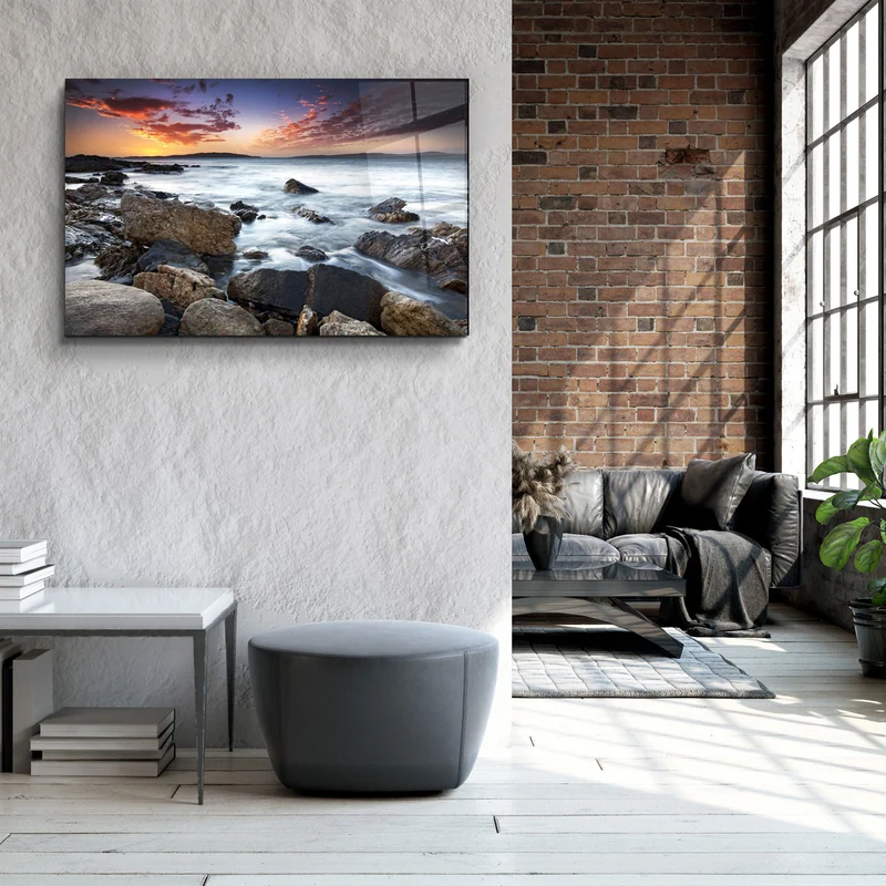 ・"Sea Landscape"・Glass Wall Art - Image 3