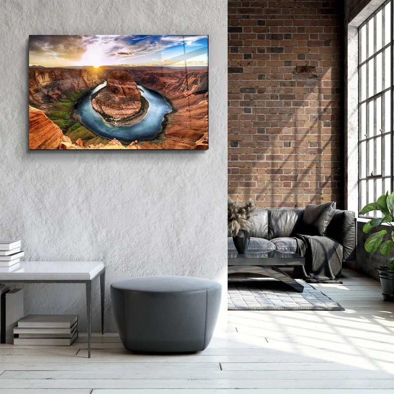 ・"Canyon Lake"・Glass Wall Art - Image 3