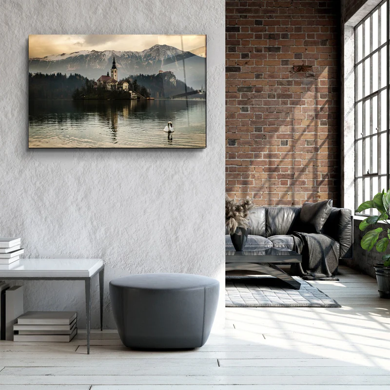 ・"Lake"・Glass Wall Art - Image 3