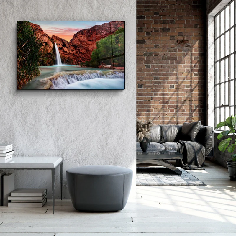 ・"Waterfall"・Glass Wall Art - Image 3