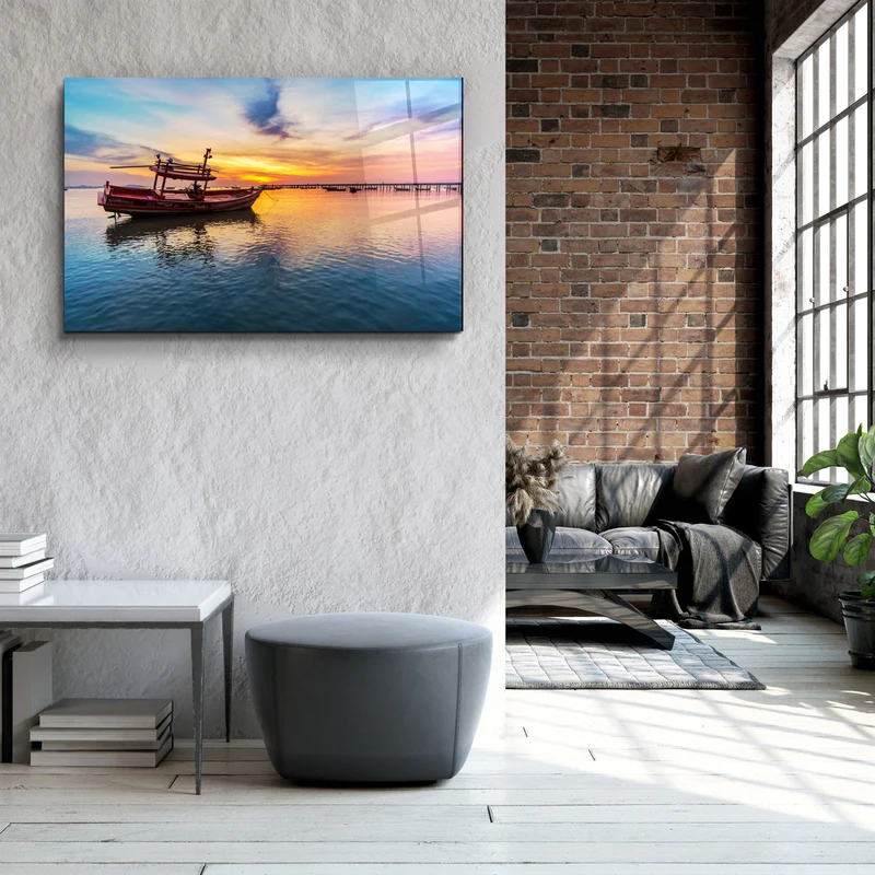 ・"Boat"・Glass Wall Art - Image 3