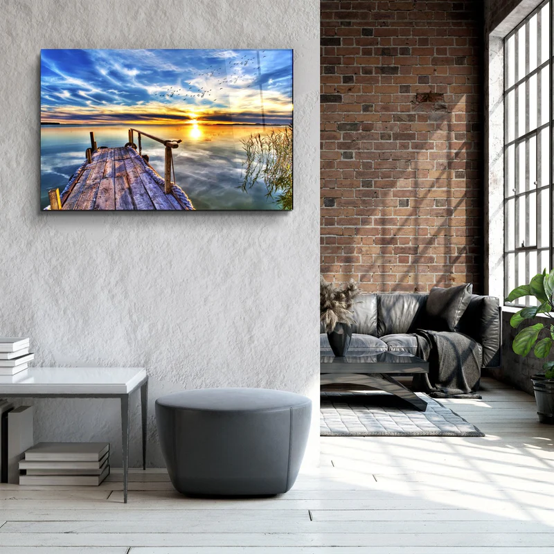 ・"Secret Lake"・Glass Wall Art - Image 3
