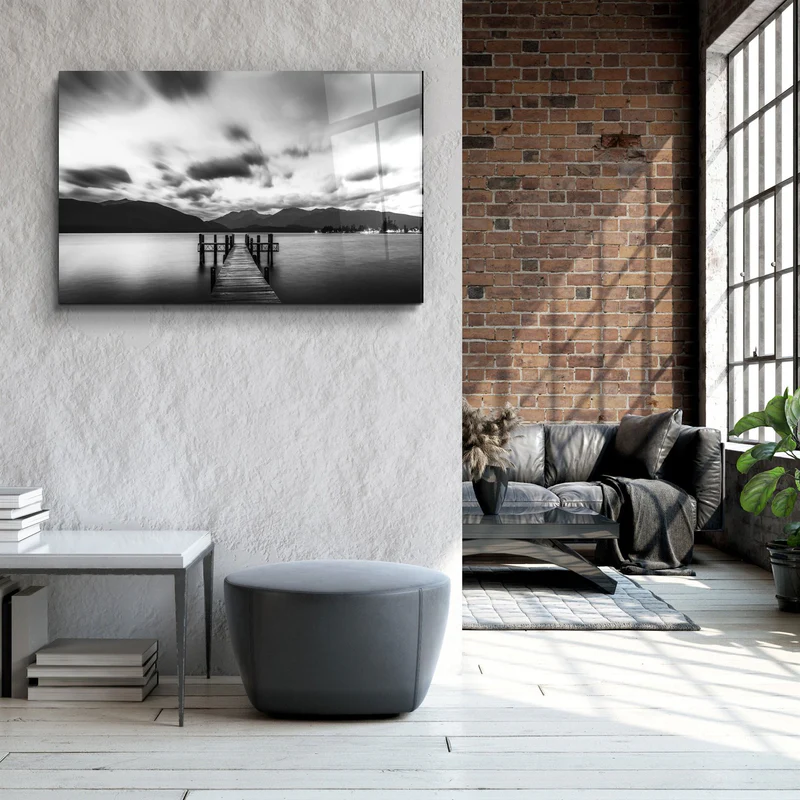 ・"Scaffolding"・Glass Wall Art - Image 3