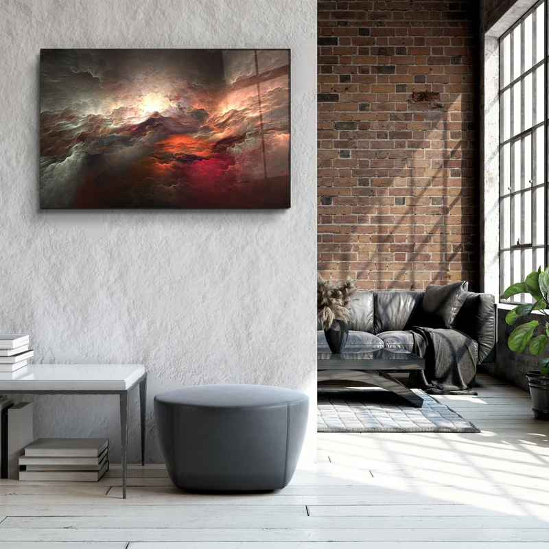 ・"SkyFire"・Glass Wall Art - Image 3