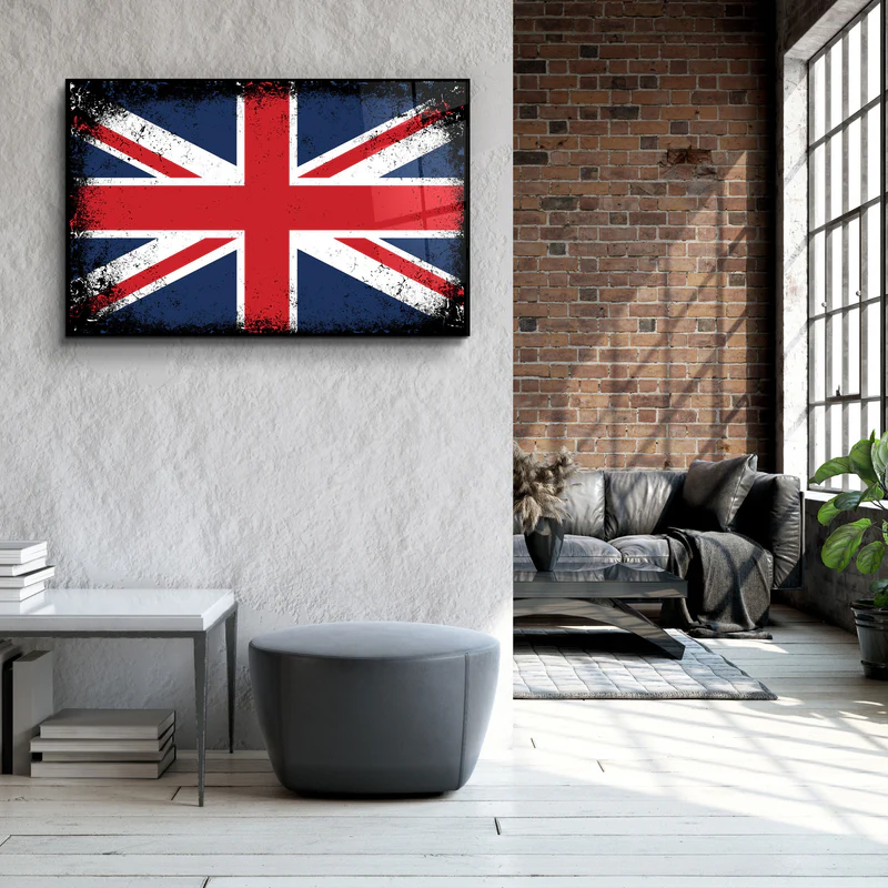 ・"Union Jack Flag"・Glass Wall Art - Image 3