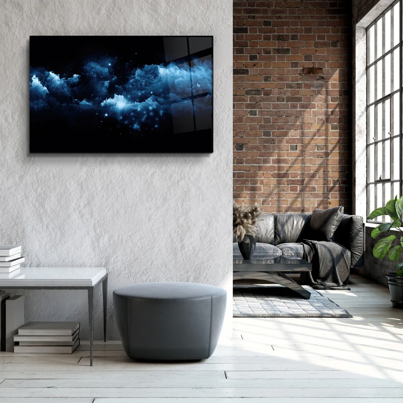 ・"Abstract Night View"・Glass Wall Art - Image 3