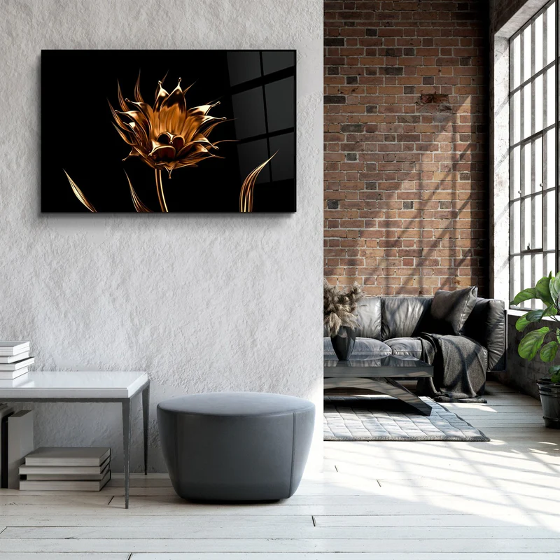 ・"Smooth Flower"・Glass Wall Art - Image 3